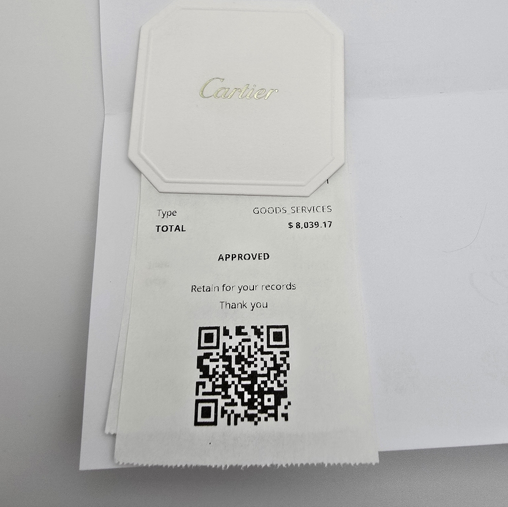 Authentic Cartier Love Bracelet Classic 18K Yellow Gold Sz 20, Box and receipt - Picture 8 of 10